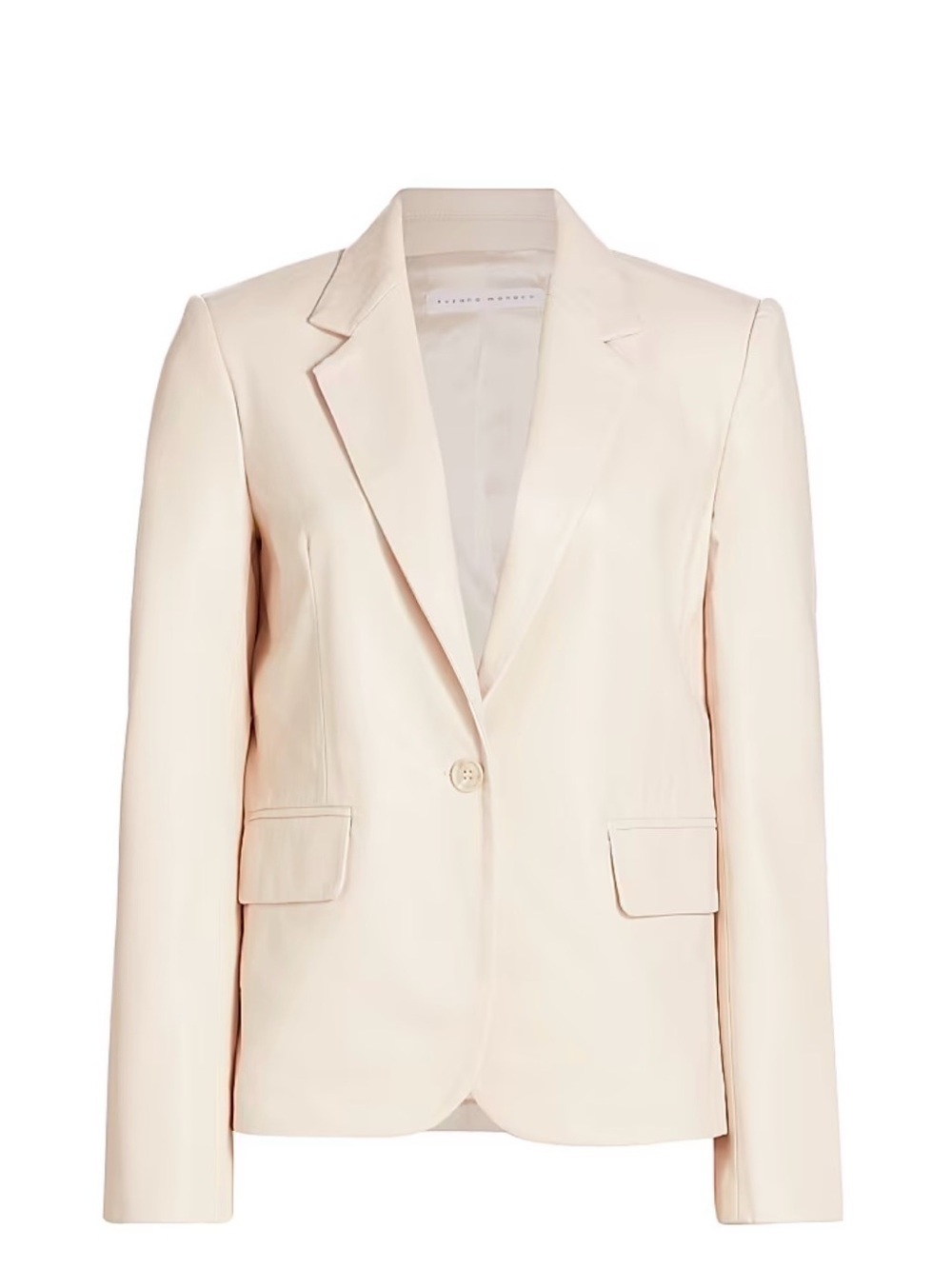 Susana Monaco Faux Leather Boyfriend Jacket